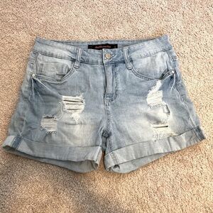 Dollhouse‎ Women’s Distressed Denim Shorts Size 9